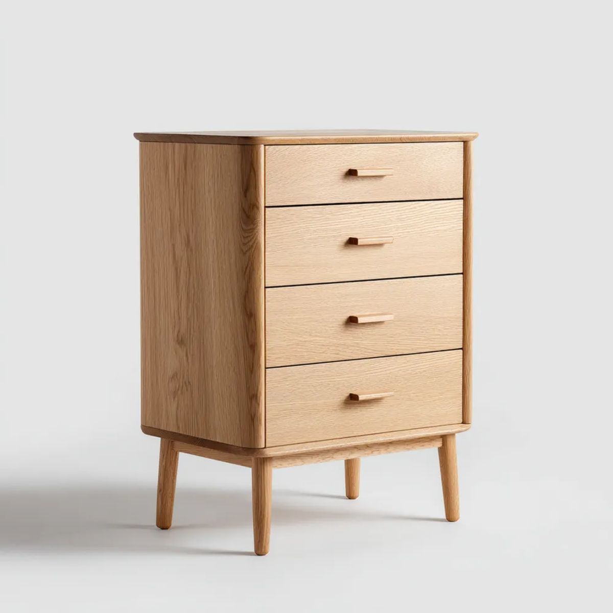 Komoda, 4 szuflady w drewnie 80 x 45 x 110 cm